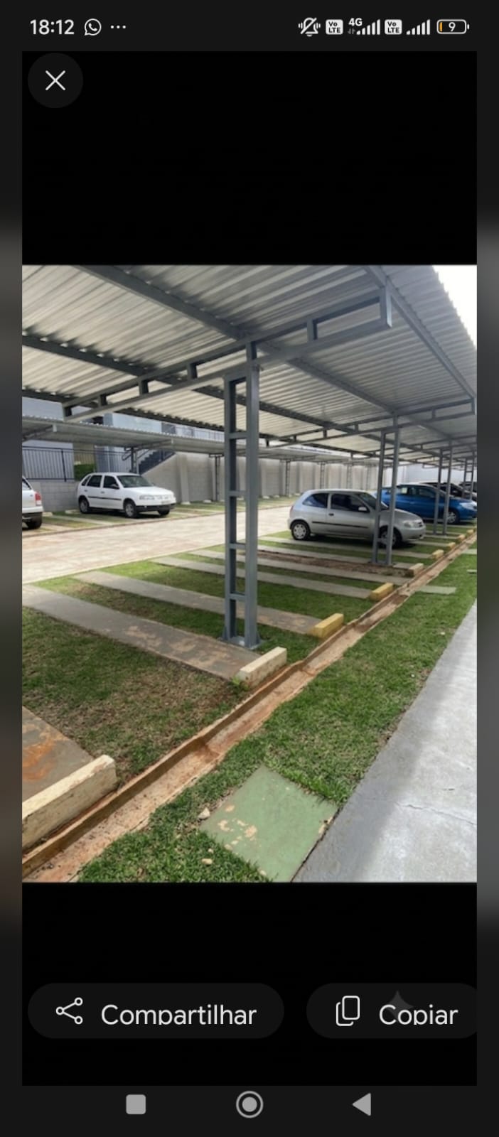 Estrutura para estacionamento